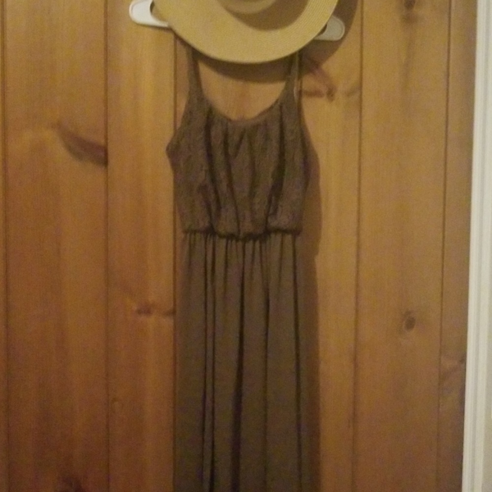 Brown maxi dress